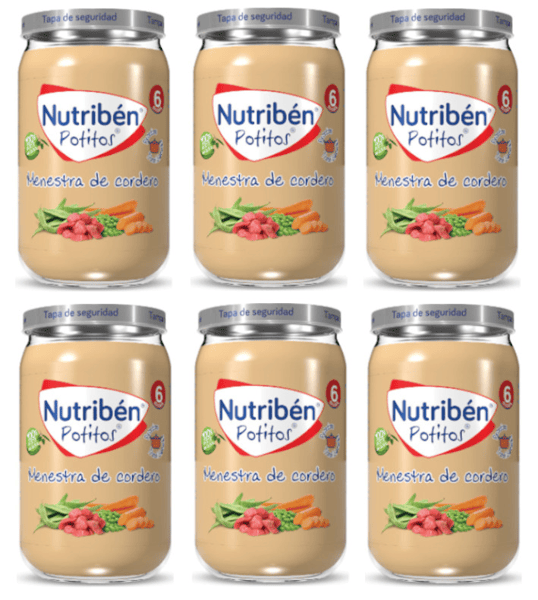 Nutribén Potito Menestra de Cordero +6m 6x235 gr