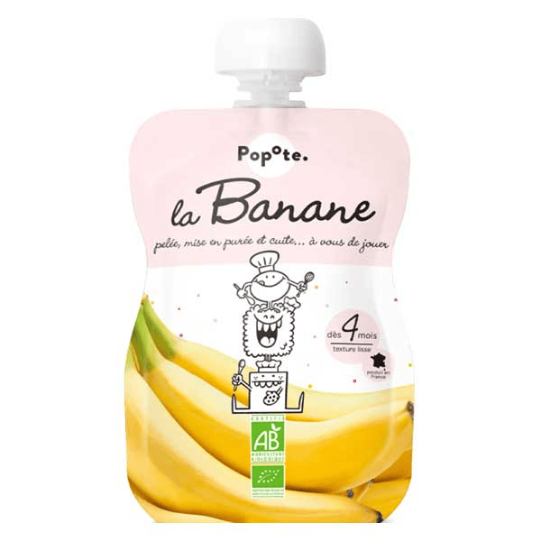 Les Fruits Gourde Banane +4mois Bio 120g 2