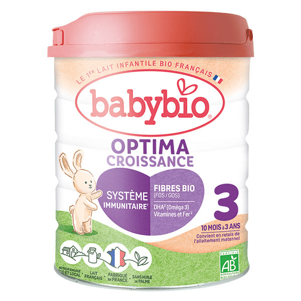Lait Infantile Optima Croissance 3ème Âge Bio 800g 2