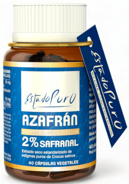 Estado Puro Azafrán 2% Safranal 40 Cápsulas