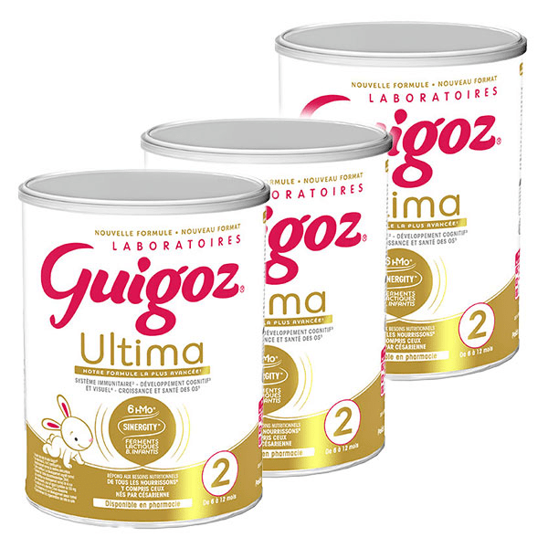 Ultima Sinergity 2ème âge Lait infantile - 780g Lot de 3