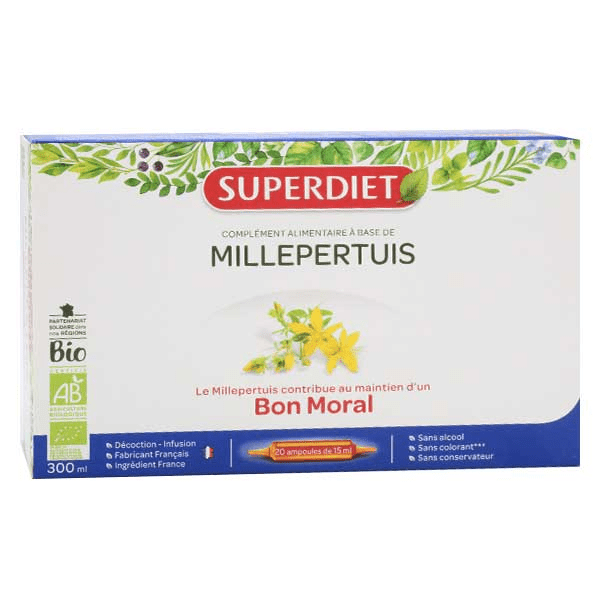 Millepertuis Bio 20 ampoules de 15ml 3