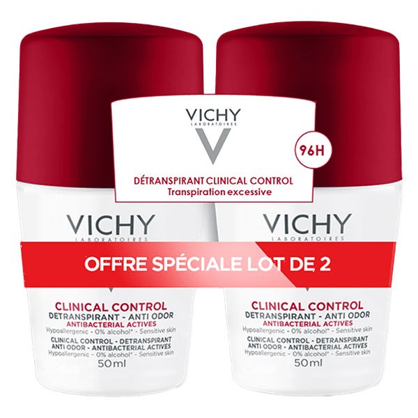 Déodorant Clinical Control 96h Bille 50ml Lot de 2 x 50ml 6