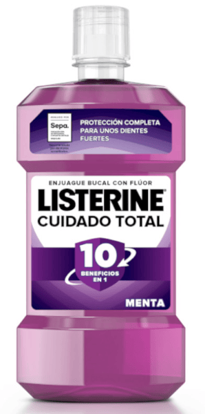 Listerine Cuidado Total Enjuague Bucal Sabor Menta 250 ml