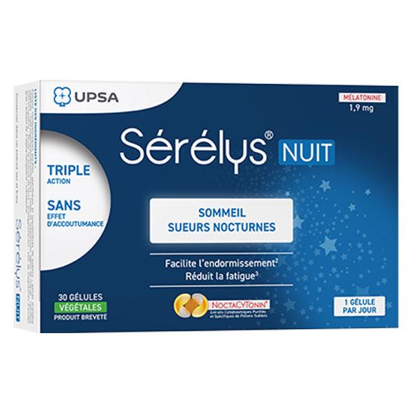 Sérélys Nuit Mélatonine 1,9 ml 30 gélules végétales 5