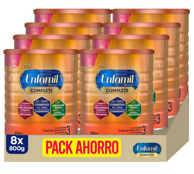 Imagen de Enfamil 3 Premium Complete - 8x800 g 🍼 en OfertitasTOP