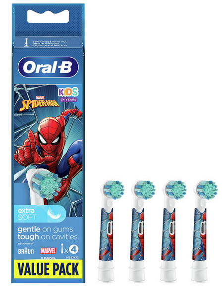 Oral B Kids Recambios Spiderman 4 Cabezales