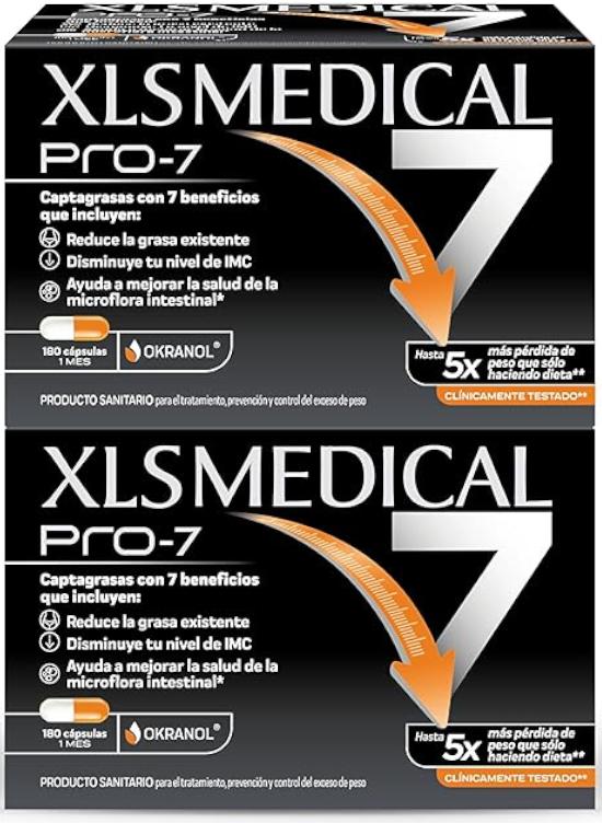 Imagen de XLS Medical Pro 7 Captagrasas 360 cápsulas pérdida de peso en OfertitasTOP