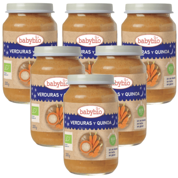 Babybio Tarrito Menú Tradición Verdura y Quinoa +8m 6x200 gr