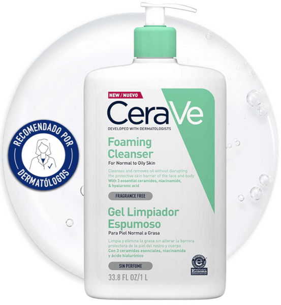 CeraVe Gel Limpiador Espumoso 1 Litro