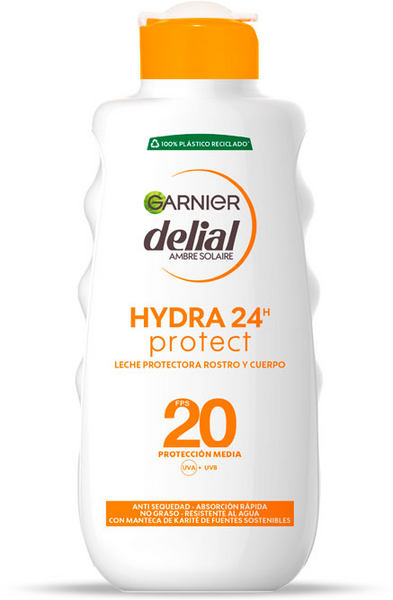 Garnier Delial Hydra 24H Protect Leche Protectora SPF20 200 Ml