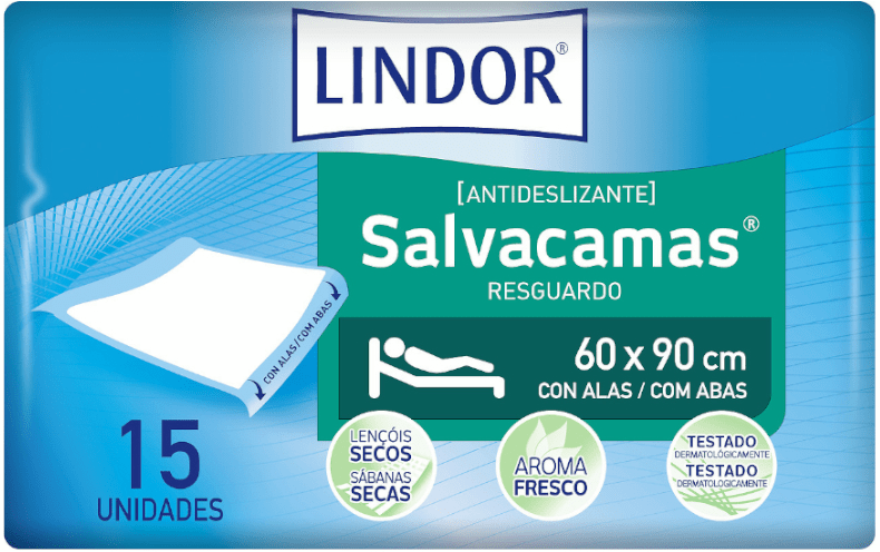 Lindor Salvacamas 60x90cm Alas Empapadores 15 uds