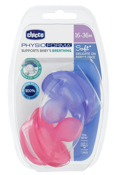 Chicco Chupete Physio Soft Orthodontic 16-36m Rosa 2  2 uds