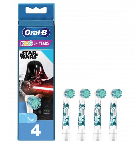 Oral B Recambio Cepillo Infantil Kids Star Wars 4 Unidades