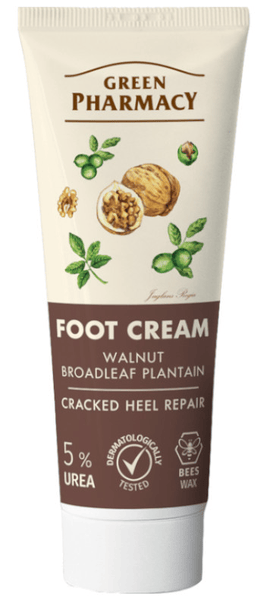 greenpharmacy crema de pies reparadora nuez y hoja de nogal 75 ml