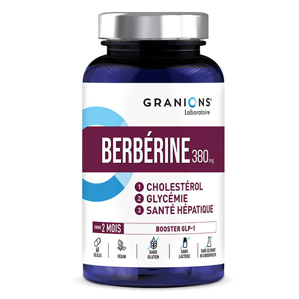 Granions Berbérine - Ail noir,  Berbérine, Chrome- Cholestérol, Glycémie - 2 mois 5