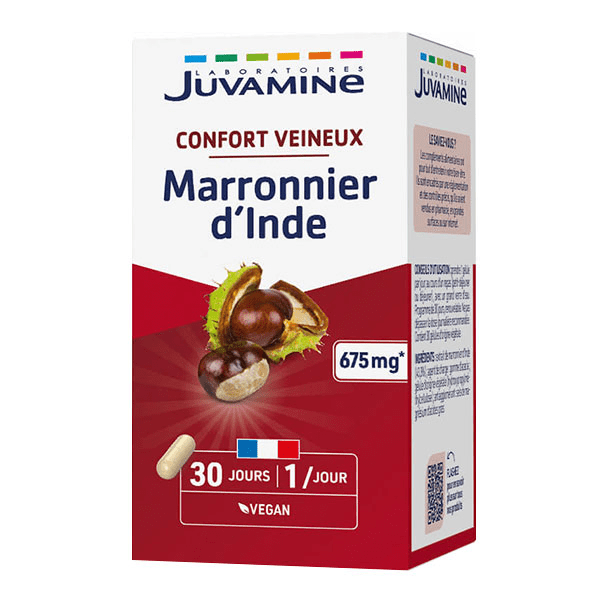 JUVAMINE  Marronnier d'Inde Circulation 30 G&eacute;lules - Pot 30 g&eacute;lules