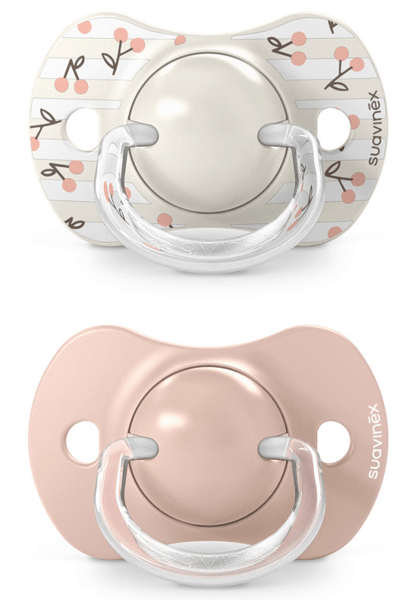 Suavinex Birdies Chupete Tetina Fisiológica Silicona SX Pro Rosa 0-6m 2 uds