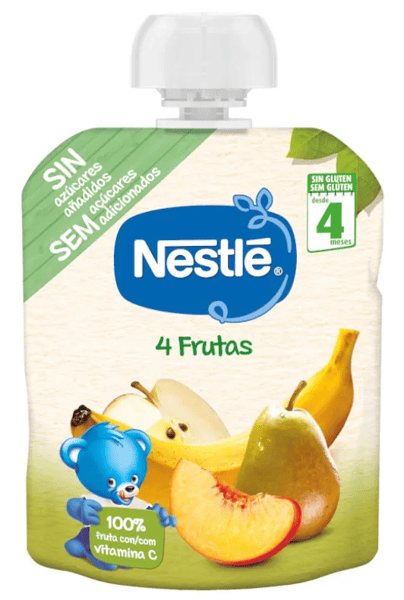 Nestlé Bolsita 4 Frutas +4m 90gr
