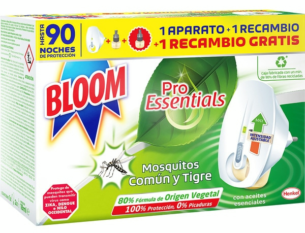 Bloom Pronature Mosquitos Eléctrico Aparato + 2 Recambios