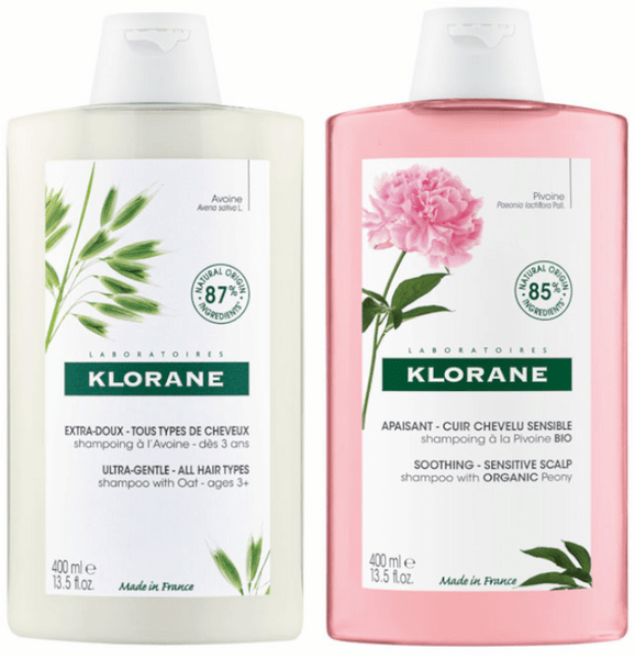 Klorane Champú Avena 400 ml + Champú Peonía Bio 400 ml