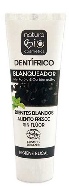Naturabio Dentífrico Blanqueador Sin Flúor Menta BIO 75ml