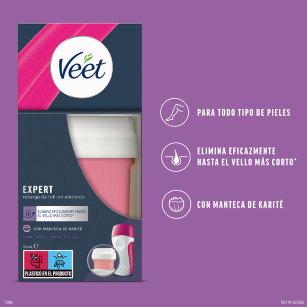 Veet EasyWax Recambio Con Manteca De Karité 50ml