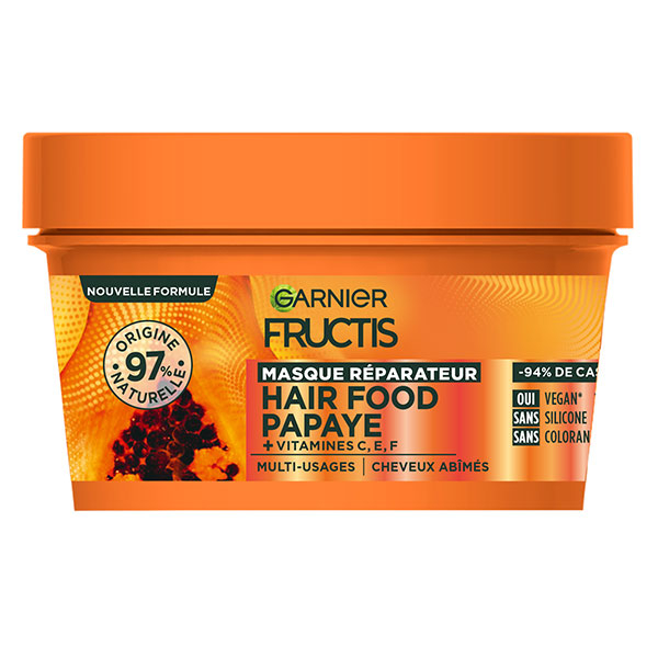 Fructis Hair Food Papaye Masque réparateur pour cheveux abîmés 320ml