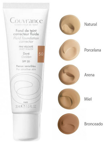 Avène Couvrance Maquillaje Fluido SPF20 Tono Dorado 30 Ml