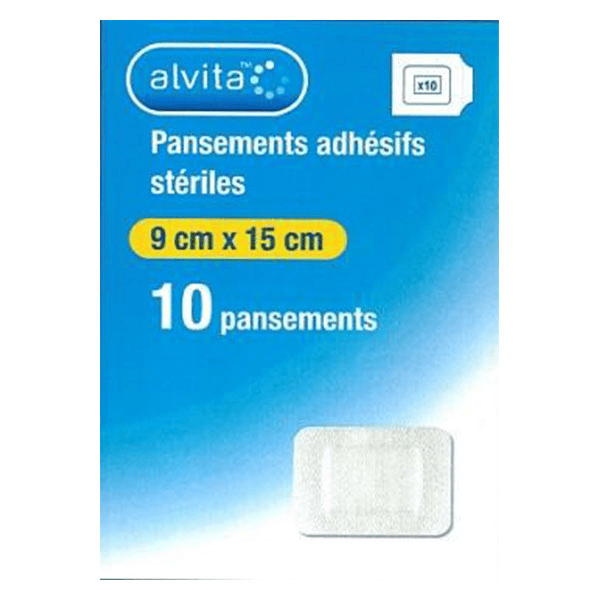 Pansement Adhésif Stérile 9 x 15cm 10 unités