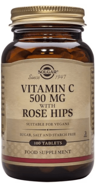 Solgar Vitamina C Con Escaramujo 500 Mg 100 Comprimidos