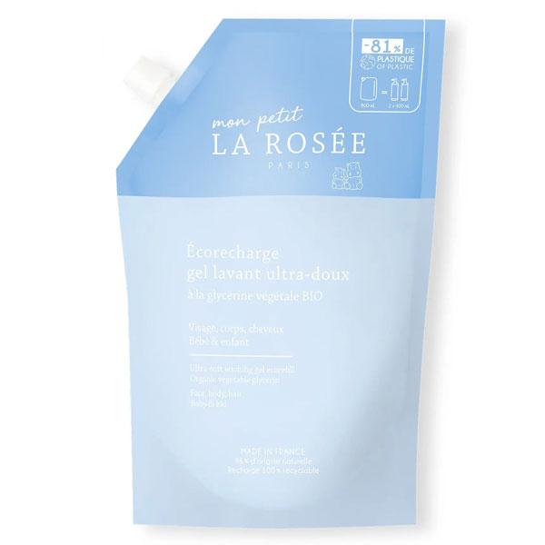 Mon Petit La Rosée Ecorecharge Gel Lavant Ultra-Doux à La Glycérine Végétale Bio 800ml 2