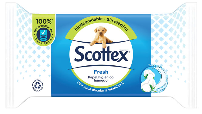Scottex Fresh Papel Higiénico Húmedo 38 Uds