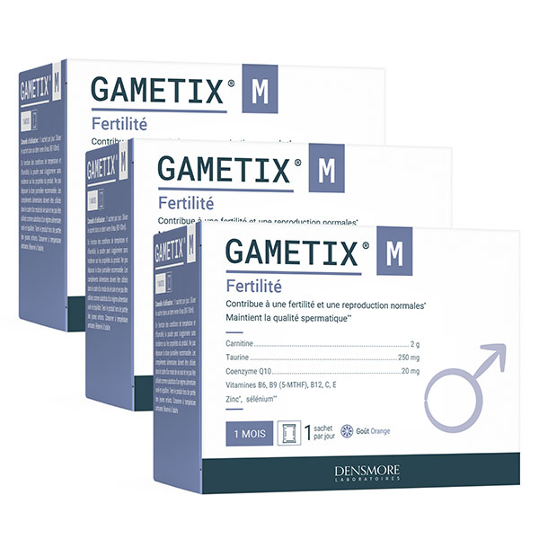Gametix M Boost Fertilité et Reproduction Homme Cure 3 mois (Lot 3x1 mois)