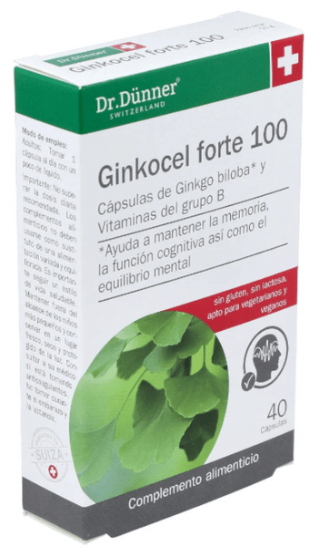 Dr.dunner Ginkocel Forte 100 Mg 40 Cápsulas