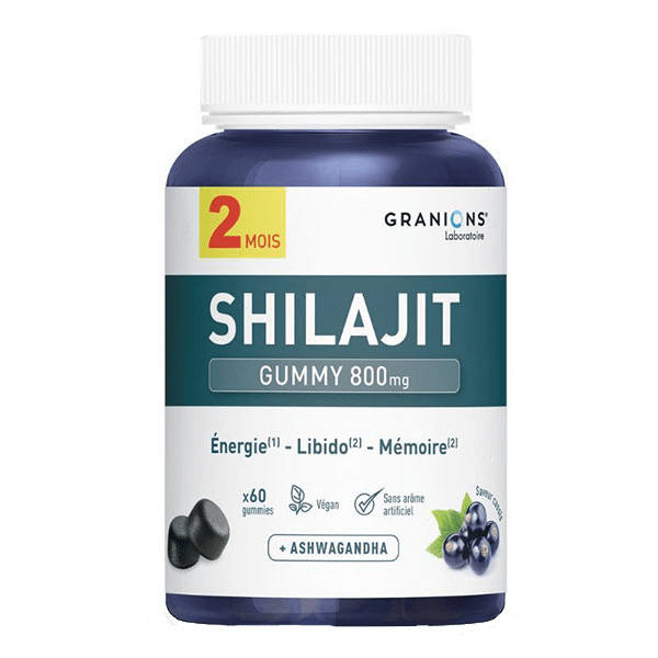 Granions - Shilajit Gummies - Immunité, Energie, Libido, Concentration - 60 gummies 3
