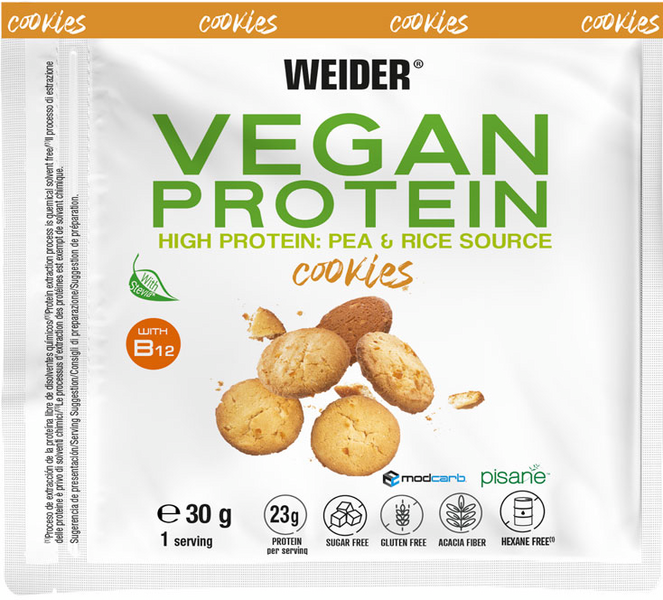Weider Vegan Protein Galleta Monodosis 30 Gr