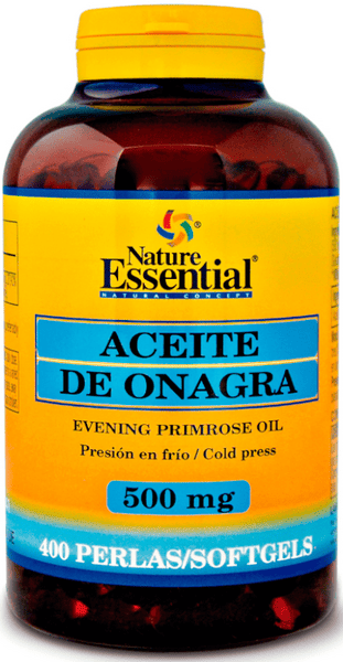 Nature Essential Aceite de Onagra 500mg 10% GLA 400 Perlas