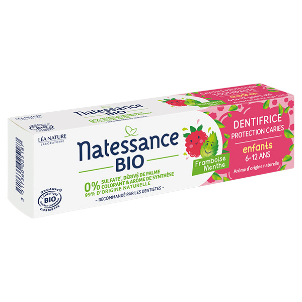 Soin Bucco-Dentaire Dentifrice Enfants Framboise Menthe Bio 75ml 4