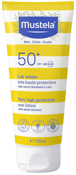 Mustela Leche Solar Alta Protección Niños SPF50+ 100 ml