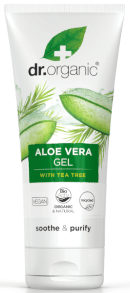 Dr. Organic Gel De Aloe Vera Con Árbol De Té 200 Ml