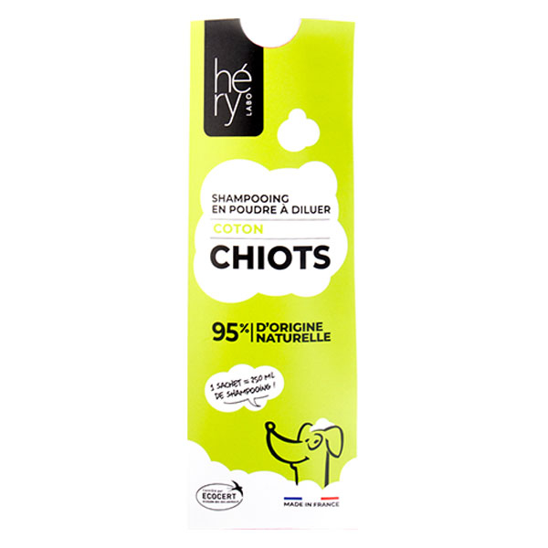 Hery Labo Shampooing poudre tous pelages pour Chiots - 25g