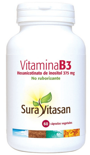 Sura Vitasan 10 X Vitamina B3 60 Cápsulas Vegetales - Imagen 3
