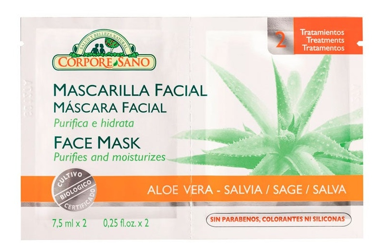 Corpore Sano Mascarilla Facial Aloe Vera Y Salvia 15ml