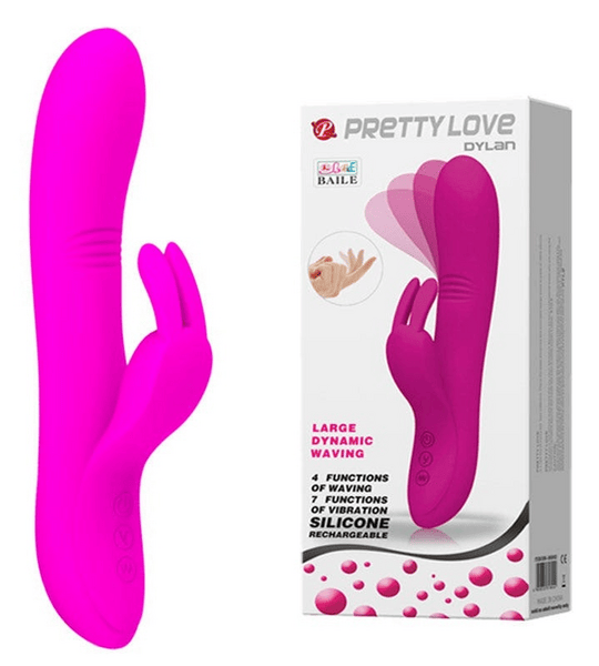 Love Vibrador Dylan Sistema Waving Recargable Pretty Rosa