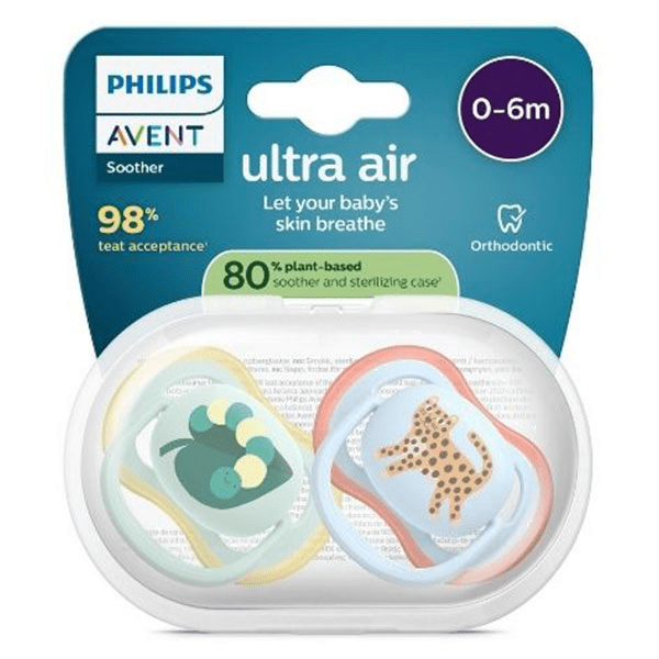 Sucette Ultra Air jour 0-6M Mix Imprimé Fun  sans BPA x2 3