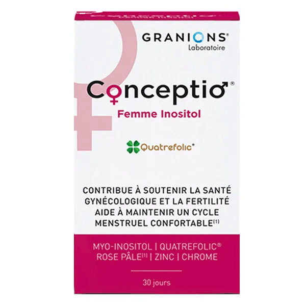Granions Conception Femme Inositol Myo-Inositol Cycle et Fertilité 30 comprimés