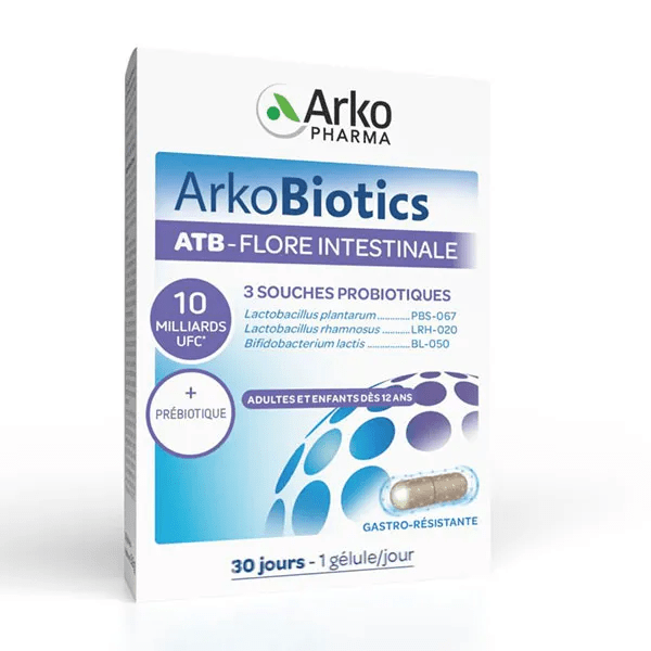 Arkobiotics Supraflor Flore Intestinale 3 souches probiotiques 30 gélules 2