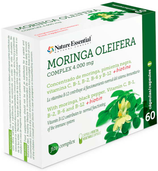 Nature Essential Moringa Oleifera Complex 4000Mg 60 Cápsulas Vegetales