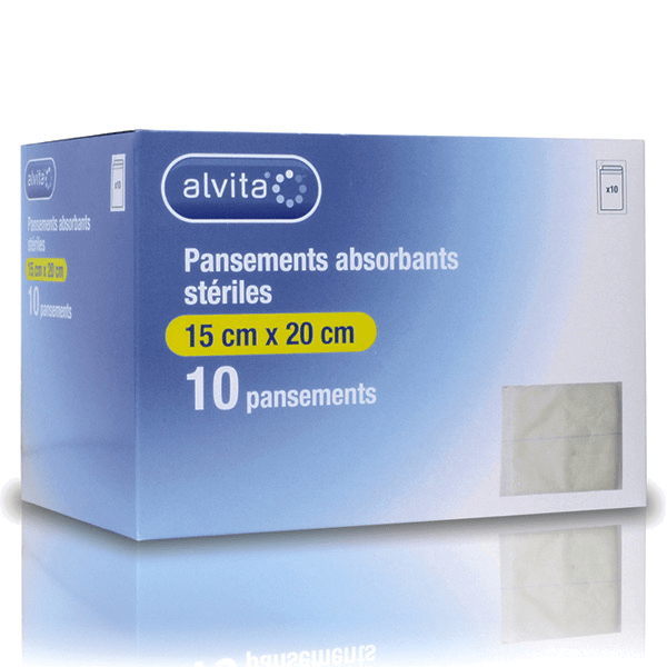 Pansement Absorbant à la Plaie 15 x 20cm 10 unités